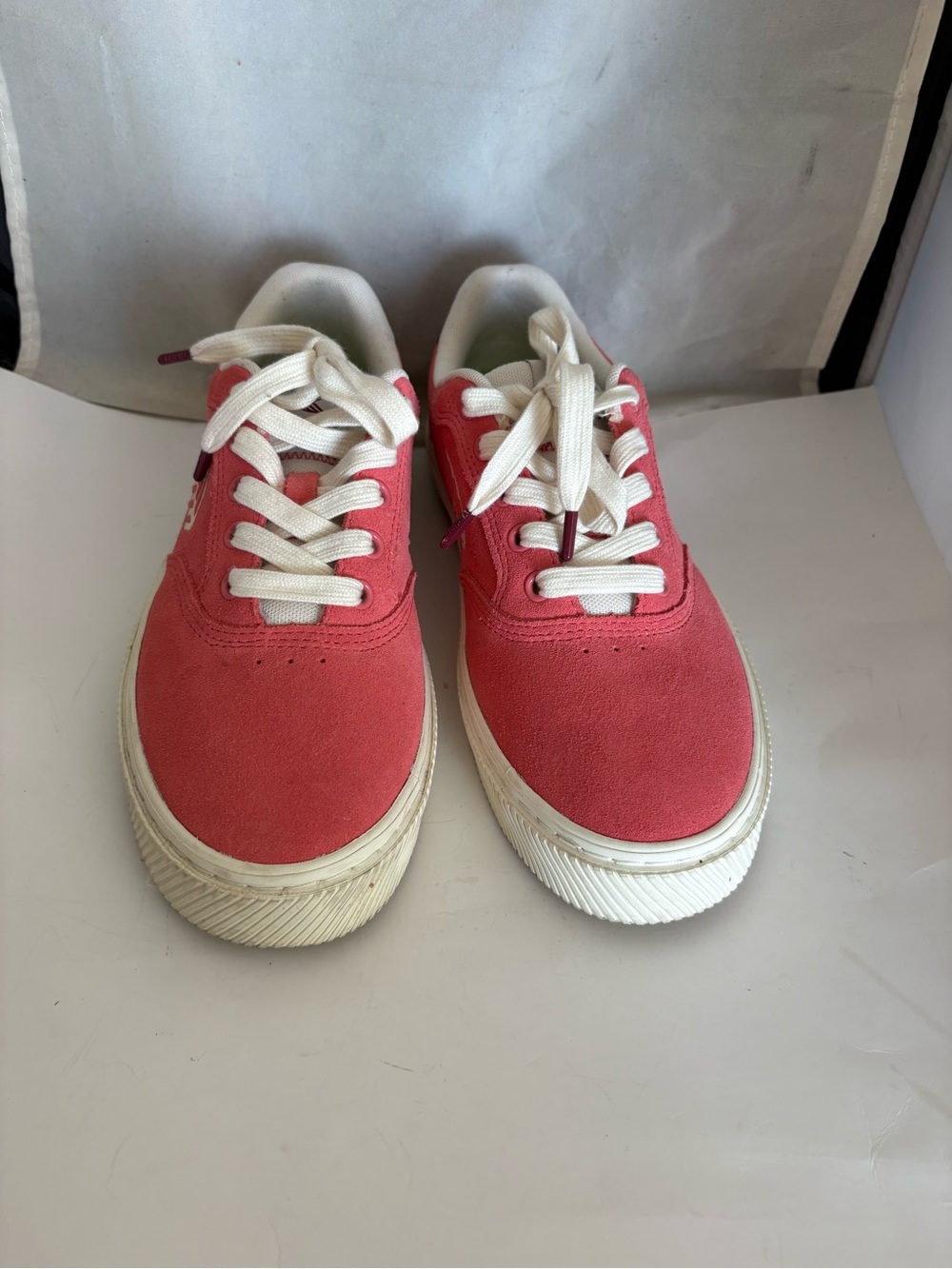 Cariuma Coral Canvas Lace-Up Sneakers in Pink 8